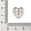 Brass Micro Pave Cubic Zirconia Slide Charms ZIRC-I068-05P-A-3