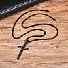 Men's Stainless Steel Cross Pendant Box Chain Necklaces PW-WGD1DFB-03-1
