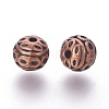 Tibetan Style Zinc Alloy Beads PALLOY-L230-01R-RS-2