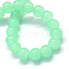 Baking Paint Imitation Jade Glass Round Bead Strands X-DGLA-Q021-10mm-22-2