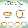 2 Colors 304 Stainless Steel Split Rings STAS-SC0009-25D-2