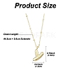 1Pc Initial Letter Brass Pendant Necklaces NJEW-YW0001-24Y-2