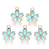 Alloy Enamel Pendants X-ENAM-S121-052C-2