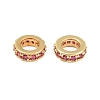 Brass Micro Pave Cubic Zirconia European Beads CU-CBAB99C-04G-01-3