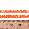 Electroplate Transparent Glass Beads Strands EGLA-Q139-01A-A10-4