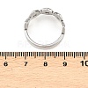 304 Stainless Steel Micro Pave Cubic Zirconia Finger Rings for Women RJEW-K315-03P-5