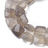 Natural Grey Agate Beads Strands G-K359-B12-01-4