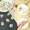 24Pcs 8 Styles Alloy & Resin Connector Charms RESI-CJ0004-97-3