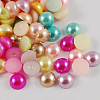 ABS Plastic Imitation Pearl Cabochons SACR-S738-2.5mm-M-1