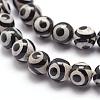 Tibetan Style 3-Eye dZi Beads G-K166-01-8mm-L2-01-3