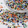 12/0 Frosted Opaque Colours Round Glass Seed Beads SEED-K003-2mm-M01-1