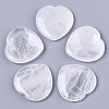 Natural  Quartz Crystal Thumb Worry Stone G-N0325-01W-1