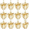 12Pcs Bowknot Brass Charms KK-BBC0019-35-1