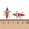 Cinco De Mayo Theme Alloy Enamel Pendants ENAM-V001-05A-G-3
