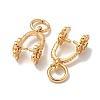 Brass Micro Pave Cubic Zirconia Ice Pick Pinch Bails KK-K378-07G-03-2