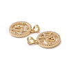 Rack Plating Brass Shell Pendants KK-D087-25G-07-3