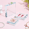 Transparent Glass Display Pedestals ODIS-WH0038-298B-3