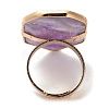 Natural Amethyst Finger Rings RJEW-G332-01C-G-4