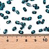 Picasso Spray Painted Glass Seed Beads SEED-T006-04-11-4