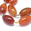 Natural Banded Agate/Striped Agate Beads Strands G-L544-062A-01-2