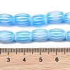 Handmade Millefiori Glass Oval Bead Strands LK-Z001-01B-02-3