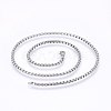 Non-Tarnish 304 Stainless Steel Box Chain Necklaces LS-NJEW-F227-09P-03-1
