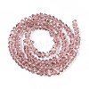 Transparent Glass Beads Strands GLAA-N018-4mm-25-3