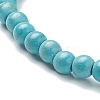 Synthetic Turquoise Beaded Stretch Bracelets BJEW-D446-A-18-3