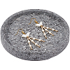 1Pc Flat Round Ceramic Jewelry Display Trays AJEW-BBC0002-49A-1