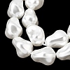Electroplated Glass Shell Pearl Beads Strands BSHE-B009-B01-10x15mm-3