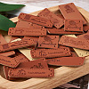 PU Leather Labels DIY-TA0003-25-4