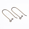 Brass Hoop Earrings Findings Kidney Ear Wires EC221-NFAB-3