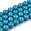 Opaque Solid Color Glass Beads Strands LS-GLAA-T032-P8mm-13-1