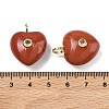 Natural Red Jasper Pendants G-B180-03G-08-3