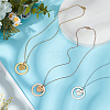 3Pcs 3 Colors 304 Stainless Steel Pendant Necklaces NJEW-BC0001-12-4