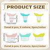 12Pcs 6 Styles Plastic Eyeliner Splitter Assistant MRMJ-LP0002-83-2