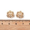 Brass Micro Pave Clear Cubic Zirconia Bead Caps KK-R216-03KCG-02-2