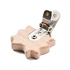 Beech Wood Pacifier Clip AJEW-M015-01D-3