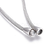 304 Stainless Steel Mesh Chain Bracelets BJEW-O173-02-4
