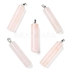 Natural Rose Quartz Pendants G-E603-02P-04-1