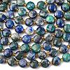 Natural Chrysocolla and Lapis Lazuli Beads Strands G-K389-B81-01-2
