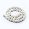 Synthetic Lava Rock Round Beads Strands X-G-E508-04-6mm-1-2
