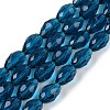 Transparent Glass Beads Strands EGLA-N013-T8mm-D25-1