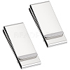 2Pcs Stainless Steel Money Clips AJEW-GF0013-12P-1