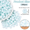 200Pcs Opaque Baking Paint Glass Seed Beads SEED-PA0001-01A-2