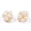 Round Natural Cultured Freshwater Pearl Beads PEAR-N020-10B-2