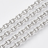 Tarnish Resistant 304 Stainless Steel Cable Chains STAS-R100-22-4