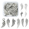 50Pcs 10 Styles Tibetan Style Alloy Pendants FIND-YW0003-39-1
