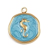 304 Stainless Steel Enamel Pendants STAS-K311-08C-01-1