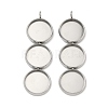 304 Stainless Steel Pendant Cabochon Settings STAS-K320-03A-P-1